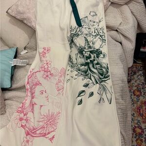 Wicked x Katie Kime Women's Relaxed Leg Good/Bad Graphic Jogger Pants - Cream